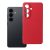 SILICONE MAG COVER case compatible with MagSafe for SAMSUNG S26 red