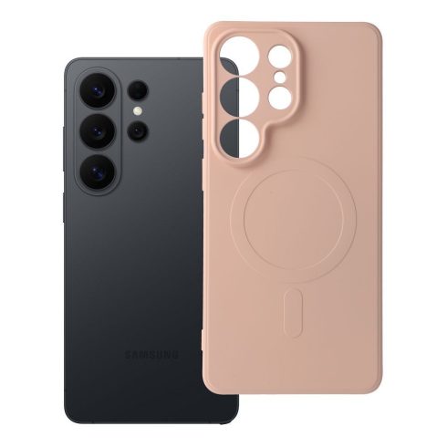 SILICONE MAG COVER case compatible with MagSafe for SAMSUNG S26 Ultra pink