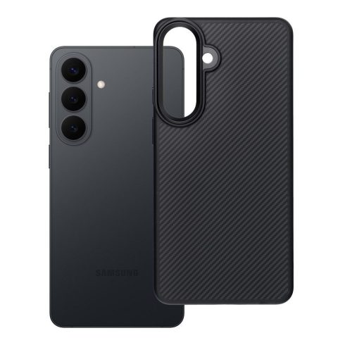 Samsung S26 Plus Carbon Elite Mag Cover tok, amely kompatibilis a MagSafe fekete színnel