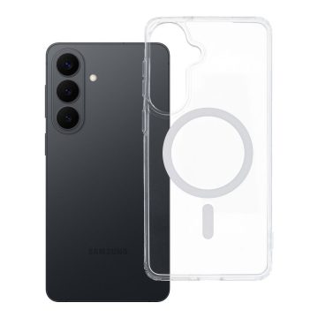   Case for Samsung S26 PLUS Drop Glue Colorful Ring Mag Cover compatible with MagSafe white