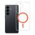 Case for Samsung S26 Drop Glue Colorful Ring Mag Cover compatible with MagSafe orange