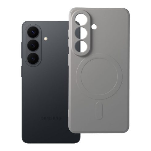 SILICONE MAG COVER case compatible with MagSafe for SAMSUNG S26 grey titatnium