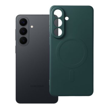   SILICONE MAG COVER case compatible with MagSafe for SAMSUNG S26 Plus dark green