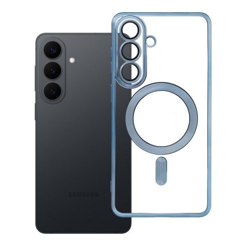 Samsung S26 PLUS Electro Mag Cover tok, amely kompatibilis a MagSafe kék színnel