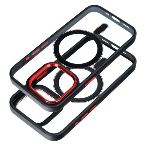 Samsung S26 PLUS Color Edge Mag Cover tok, amely kompatibilis a MagSafe fekete-piros technológiával