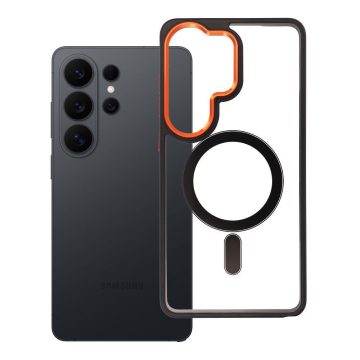   Samsung S26 ULTRA Color Edge Mag Cover tok, amely kompatibilis a MagSafe fekete-arany technológiával