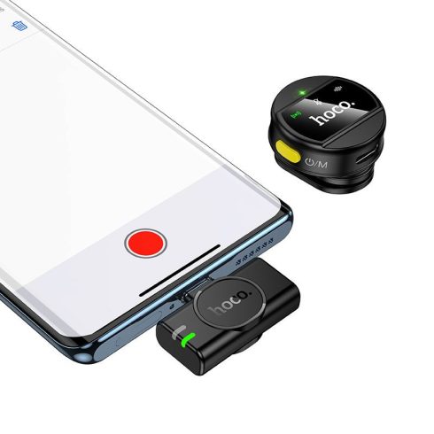 Vezeték nélküli mikrofon USB C Hoco L21 fekete