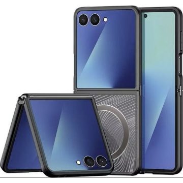 DUX DUCIS case YIND for SAMSUNG Z Flip7 (Full Window) black