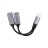   Adapter AUX 2 az 1-ben Type C (apa) - Type C (anya) / Type C (anya) Blue Star fekete [DAC] - max 25W töltés