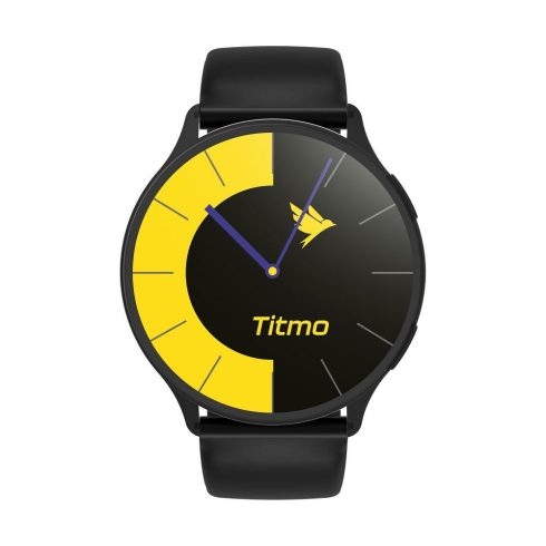 TITMO O-200 okosóra (GPS, AMOLED, bluetooth hívás, szilikon szíj) fekete
