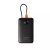 Powerbank 10000 mAh beépített kábellel USB C QC3.0 PD 2A 22,5W K1C W1189 fekete