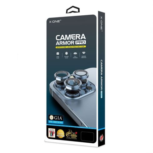 X-ONE Sapphire Camera Armor - Samsung Galaxy S26-hoz - ezüst