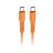   Cable USB C to USB C Forcell F-Energy QC4.0 PD 5A 100W Silicone 1 m C347 navy orange