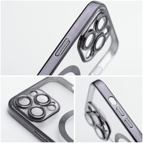 Case for Samsung A57 Electro Mag Cover compatible with MagSafe black