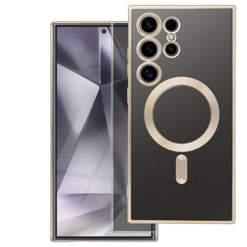 Case for Samsung A37 Electro Mag Cover compatible with MagSafe gold