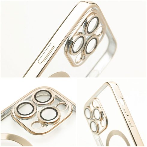 Case for Samsung A37 Electro Mag Cover compatible with MagSafe gold