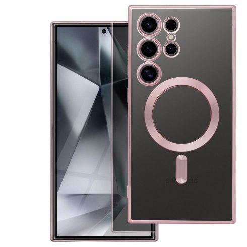 Case for Samsung A37 Electro Mag Cover compatible with MagSafe gold-rose