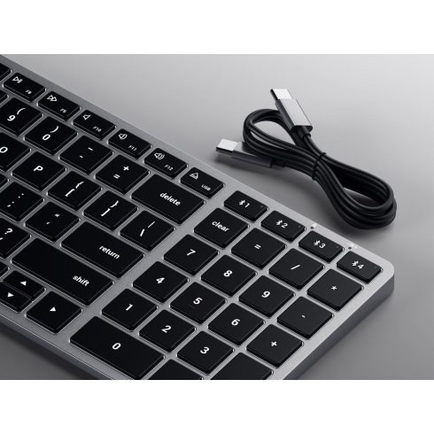 Wireless keyboard QWERTY Satechi Slim X2 ST-BTSX2M space gray
