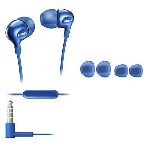 Vezetékes fülhallgató mikrofon csatlakozóval 3,5mm PHILIPS SHE3705BL kék
