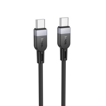 Szilikon kábel USB C USB C Hoco 3A 60W 3 m X109 fekete
