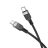 Szilikon kábel USB C USB C Hoco 3A 60W 3 m X109 fekete
