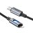 LED kábel USB C Lightning Hoco PD 27W-hoz 1,2 m U144 fekete