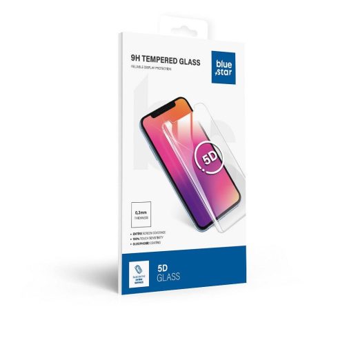 Edzett üveg Xiaomi Redmi Note 15 4G / Note 15 5G Blue Star 5D fekete készülékhez