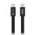 Cable USB C to USB C Forcell F-Energy QC4.0 PD 5A 100W Cafule Flat 1,2 m CCFN23 black