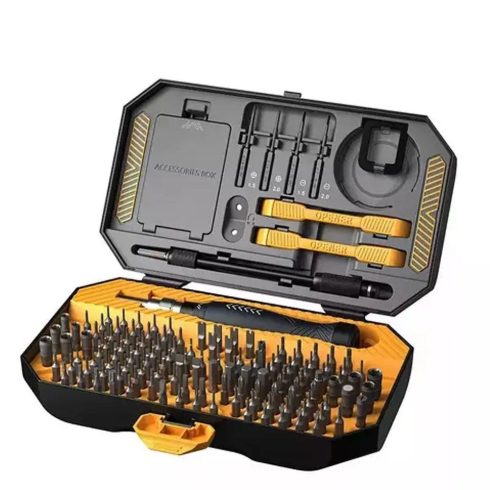 JAKEMY JM-8183 precíziós csavarhúzó készlet nyitószerszámokkal és fogóval (145 az 1-ben)