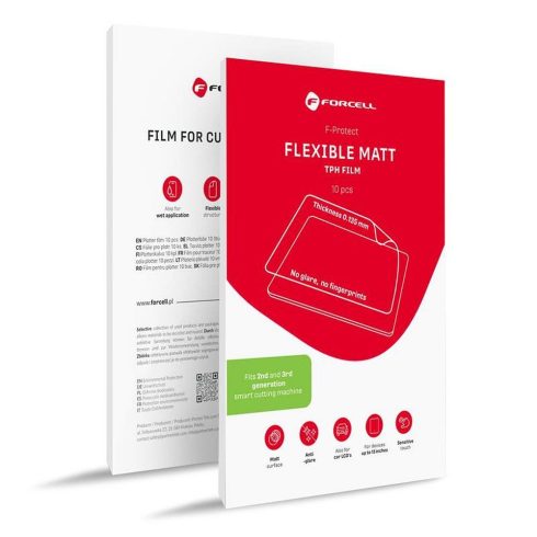 Cutting film for cutting machine 2nd and 3rd gen. Forcell F-Protect Flexible TABLET MATT for tablets max 13" 10 pcs