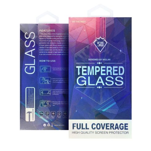 5D Full Glue Tempered Glass - Xiaomi Redmi Note 15 Pro 4G fekete készülékhez