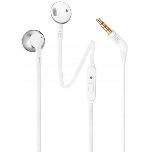 Vezetékes fülhallgató Jack 3,5 mm JBL T205 fehér