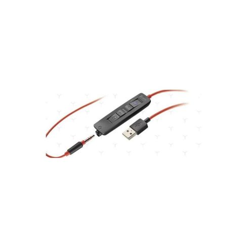 Vezetékes fejhallgató Jack 3,5 mm / USB A Poly Blackwire C3325 fekete