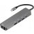 Adapter HUB 5in1 USB C ART OEM-C15-1 ezüst
