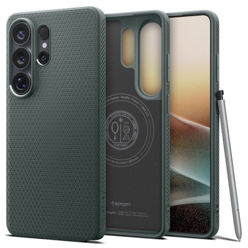 SPIGEN tok LIQUID AIR MAG kompatibilis a MagSafe-el SAMSUNG S26 Ultra abyss green