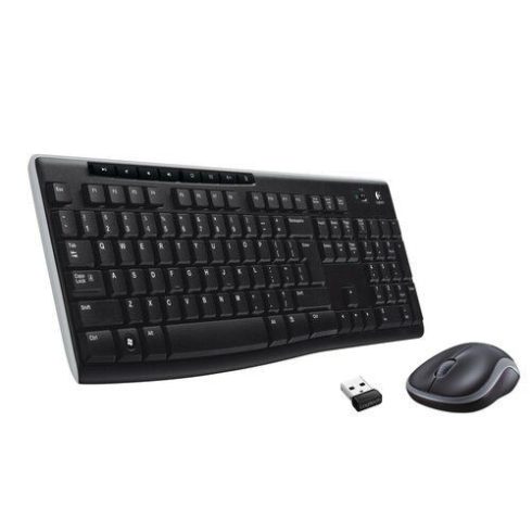 Vezeték nélküli készlet QWERTY billentyűzet + egér Logitech MK270 fekete