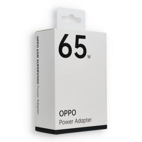 OPPO SuperVOOC eredeti töltő Type C VCA7JFEH 65W fehér buborékfólia