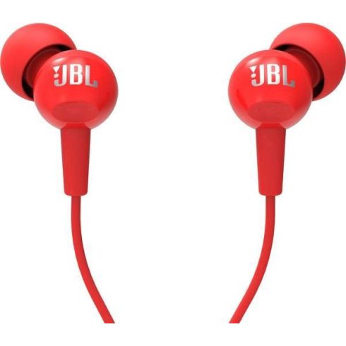 Vezetékes fülhallgató Jack 3,5 mm JBL C100Si piros