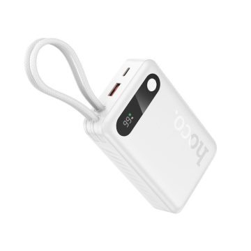   Powerbank Hoco 20000 mAh QC PD 2A 22,5W with built-in cables USB C + Lightning J171A white