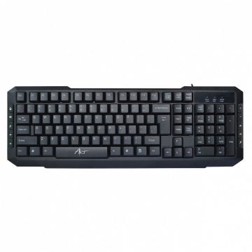 ART vezetékes billentyűzet USB A QWERTY AK-47U fekete