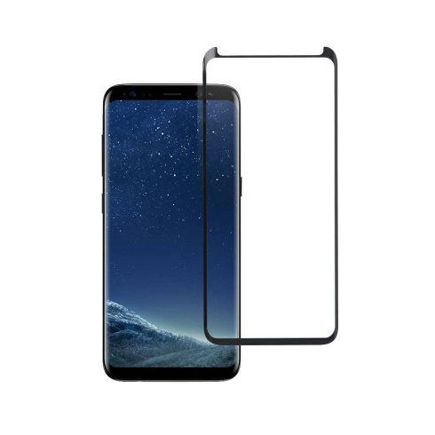 Tempered glass to Samsung Galaxy S8 (full glue / case friendly) Blue Star 5D black