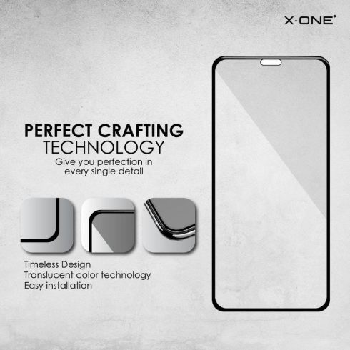 Edzett üveg X-ONE - iPhone X/Xs 3D Full Cover fekete készülékhez