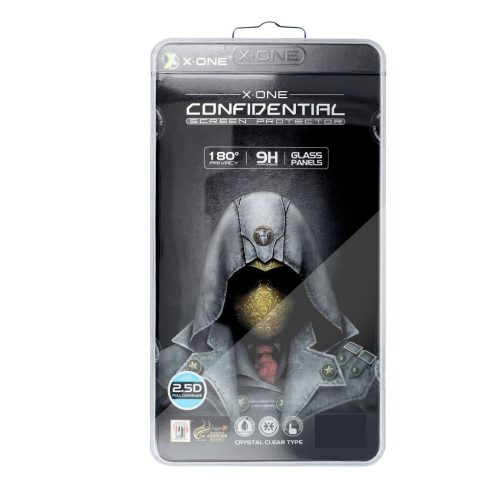 X-ONE Full Cover Extra Strong Privacy – iPhone 11 Pro (teljes ragasztós) edzett üveg 9H készülékhez