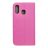   SENSITIVE könyvestáska SAMSUNG A40-hez világos rózsaszín