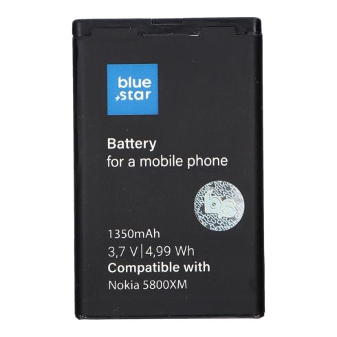 Nokia 5800 XM / C3-00 / N900 / X6 / 5230 / Lumia 520 / 525 1350 mAh Blue Star Premium akkumulátor