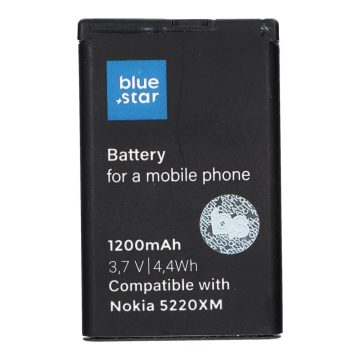   Battery for Nokia 5220 XM / 5630 XM / 6303 / 6730 / 3720 / C3 / C5-00 /C6-01 1200 mAh Blue Star Premium