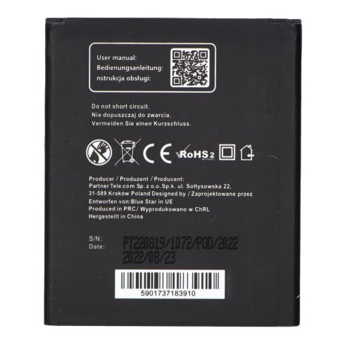Battery for Samsung S3 Mini I8190 1500 mAh Blue Star Premium