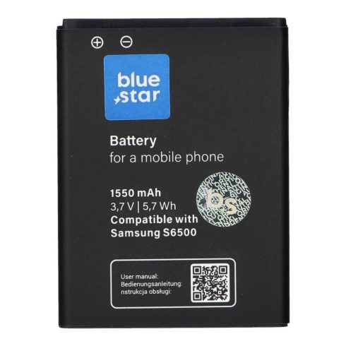 Battery for Samsung Galaxy Mini 2 S6500 / Galaxy Young S6310 / Galaxy Ace Plus S7500 1550 mAh Blue Star Premium