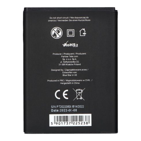 Battery for Samsung Galaxy Mini 2 S6500 / Galaxy Young S6310 / Galaxy Ace Plus S7500 1550 mAh Blue Star Premium