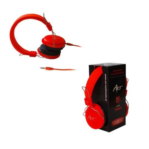 Vezetékes fejhallgató Jack 3,5 mm Art AP-60A narancssárga